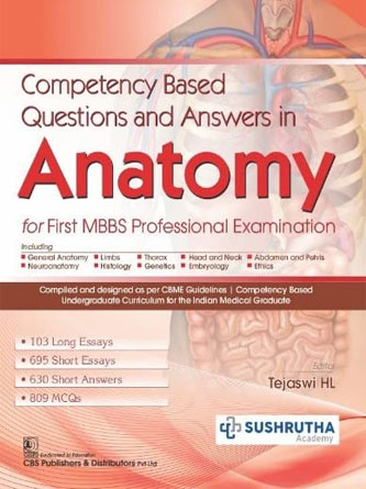 COMPETENCY BASED Q&A in Anatomy for first Mbbs professional examination (Original PDF from Publisher)