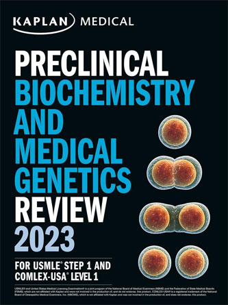 Kaplan Preclinical Biochemistry and Medical Genetics Review 2023 For USMLE Step 1 (High Quality image PDF)