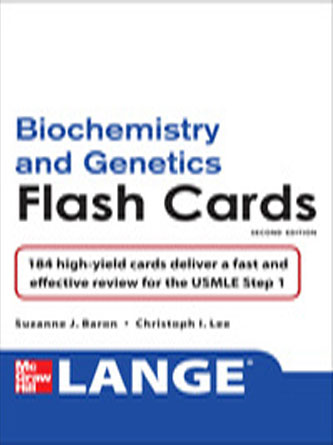 Lange Biochemistry and Genetics Flash Cards 2nd Edition (PDF Publisher)